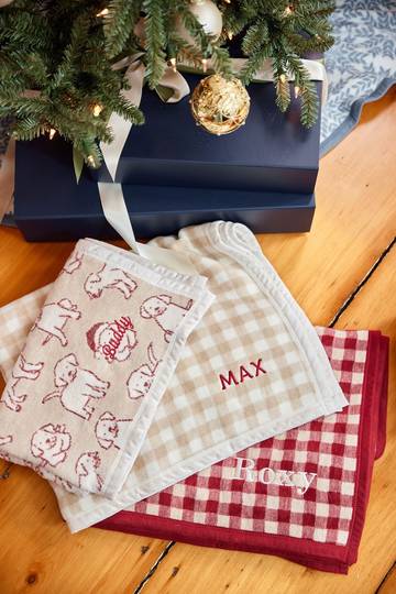 Gingham Rosewood Midi Blanket