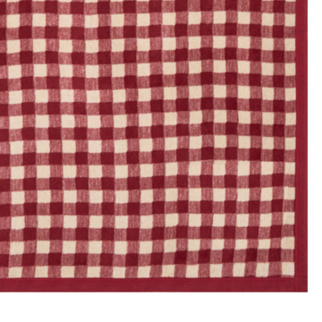 Gingham Rosewood Midi Blanket