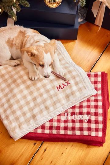 Gingham Wheat Midi Blanket