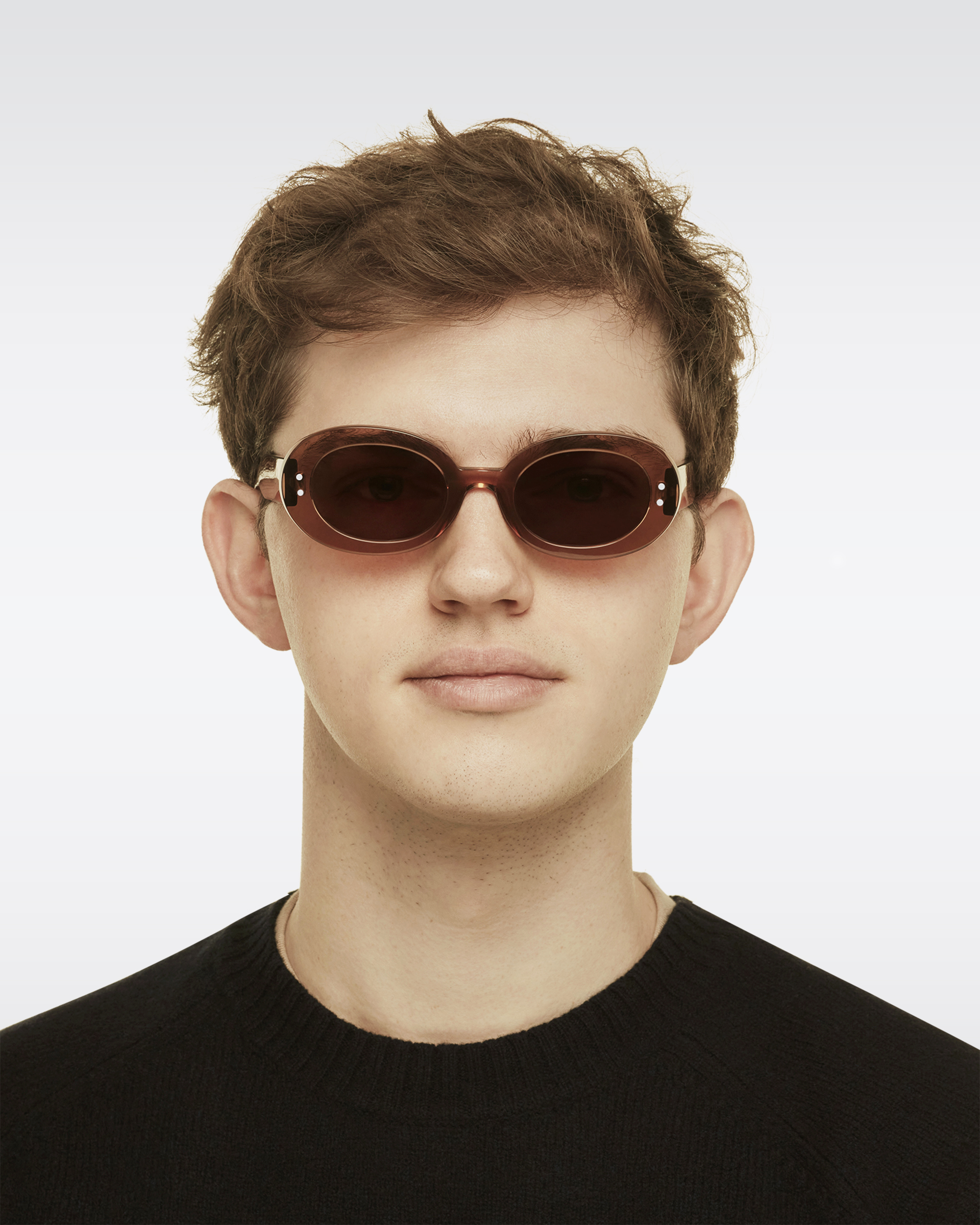 Goldington: Bold oval sunglasses | Cubitts
