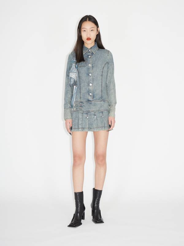 Issa Shirt Dress Washed Blue