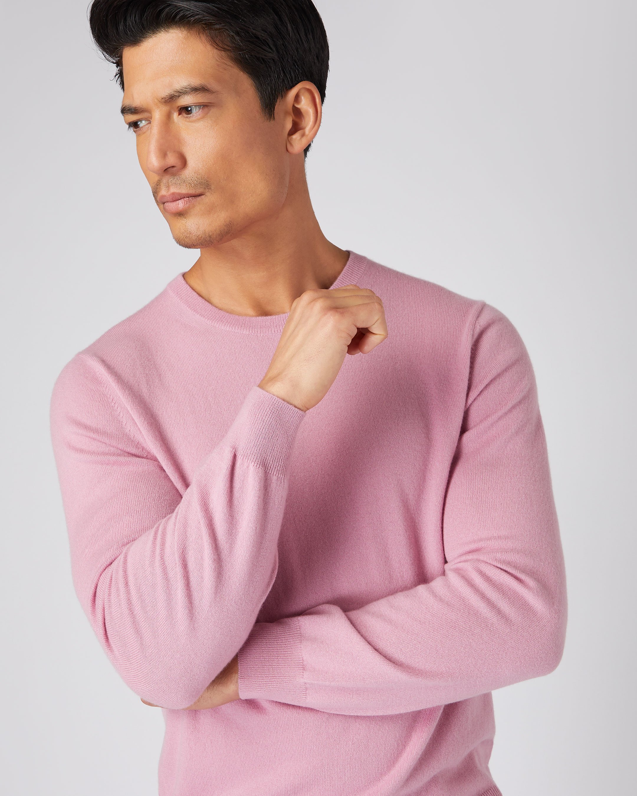 Mens pink cashmere clearance jumper