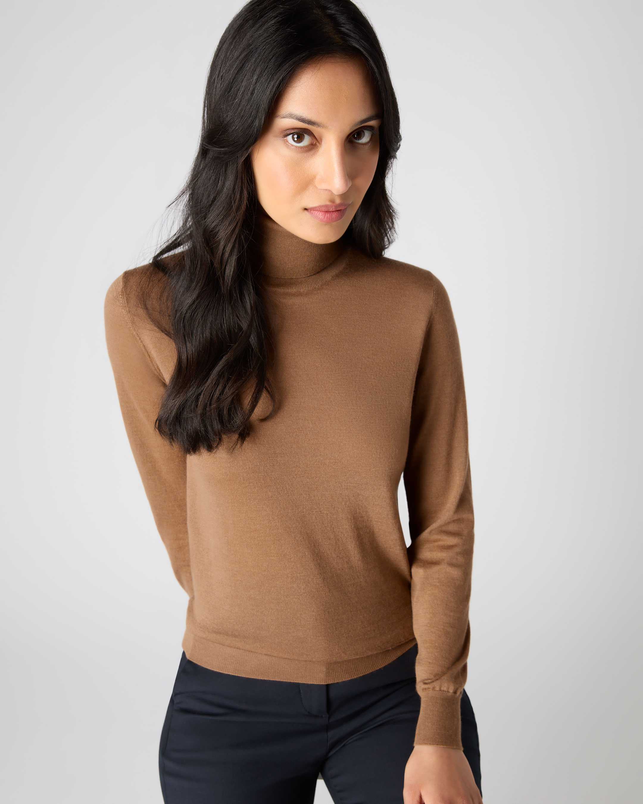 Camel coloured clearance turtleneck