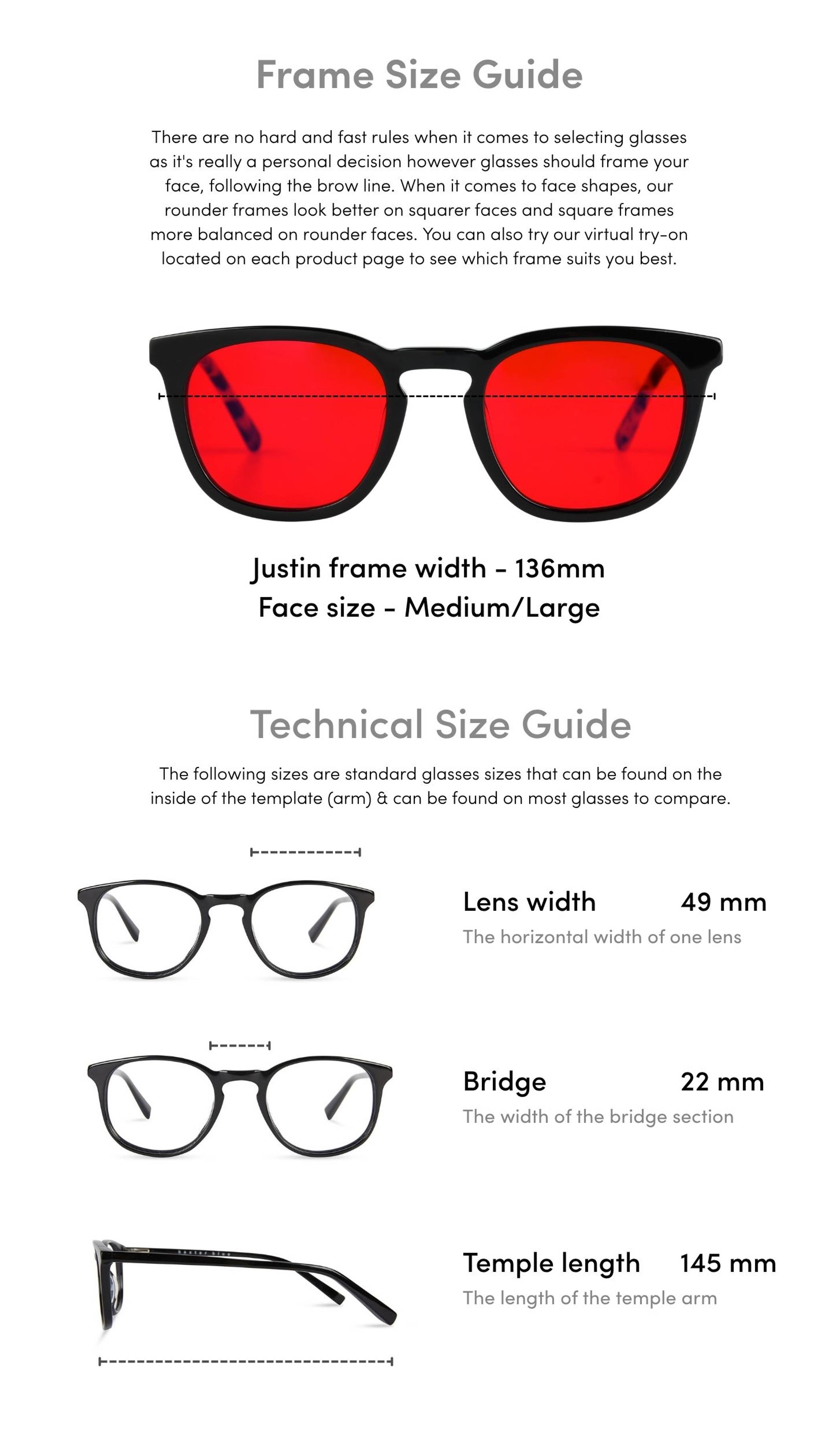 Justin Blue Light Blocking Glasses - Black