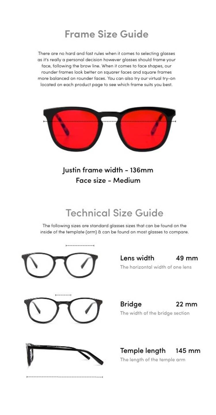 Justin Blue Light Blocking Glasses - Black