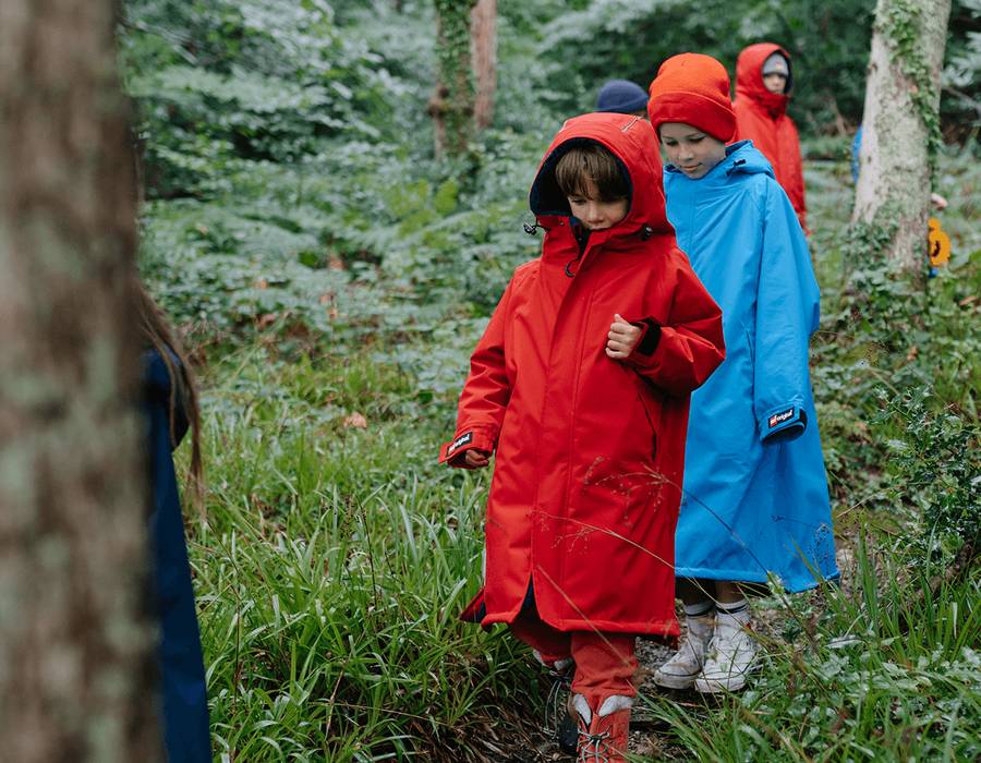 Red Original Waterproof Kids Dry Pro Robe - Red