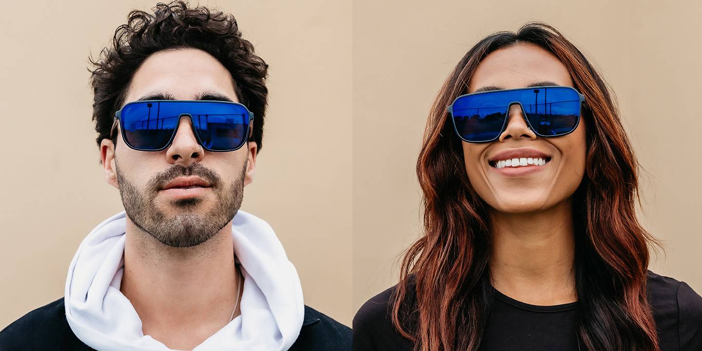 ORBR II Special Edition Redbull Sunglasses Navy Blue Aviator Frame