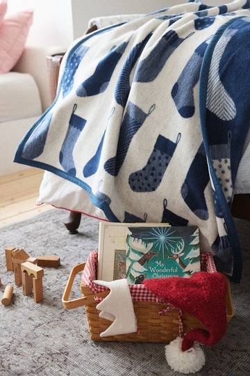 Santa's Stockings Midi Blanket