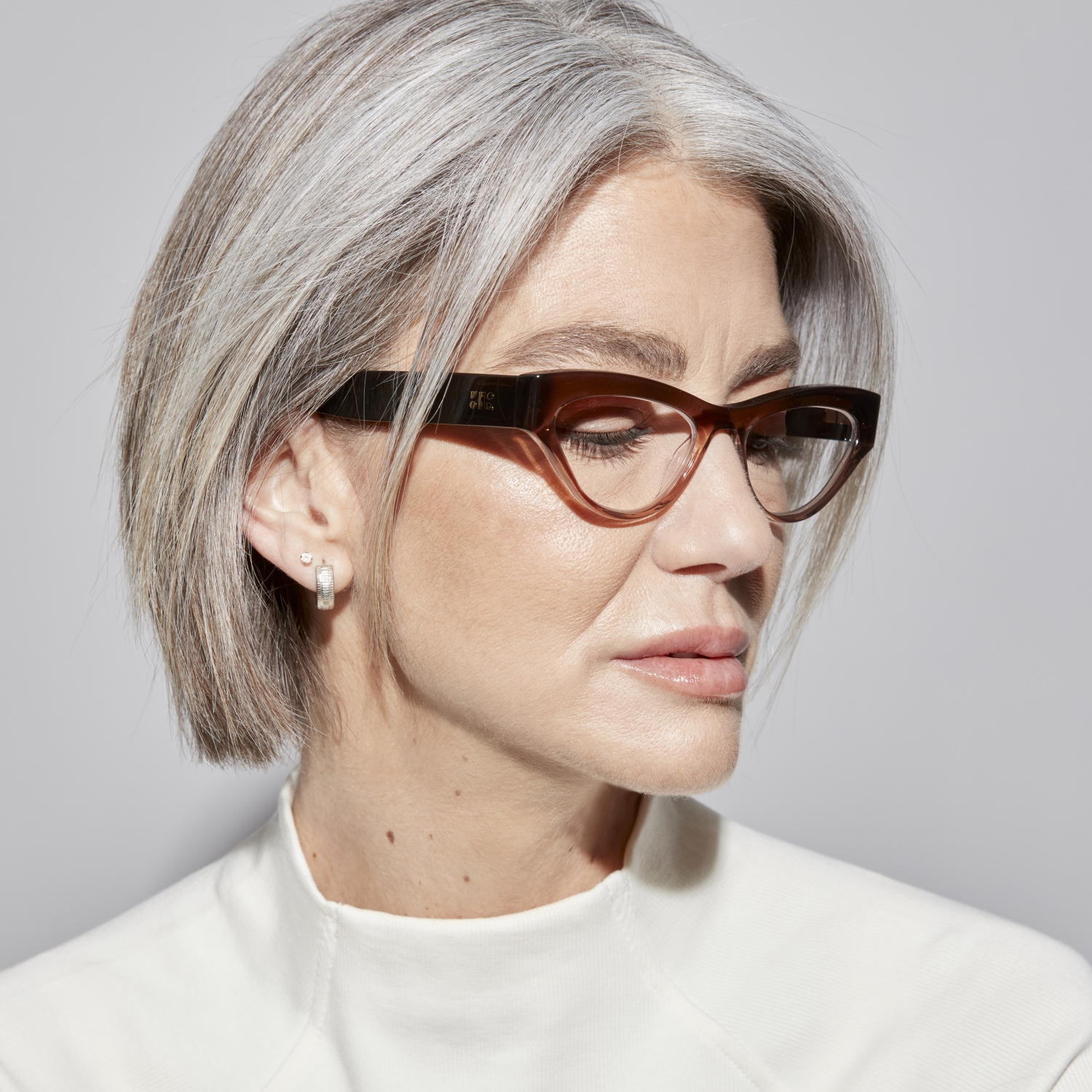 Photo of a man or woman wearing Marion Black Reading Glasses by French Kiwis