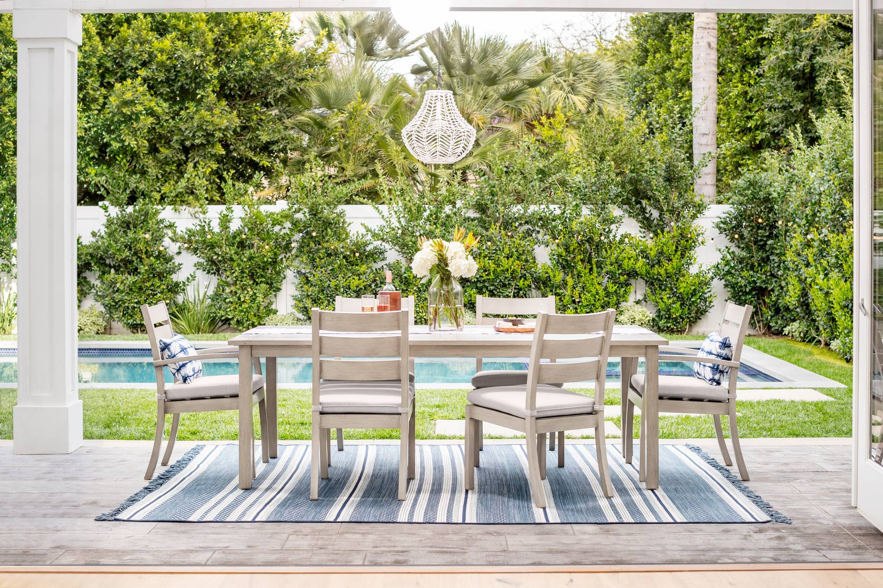 Eden 7 Piece Rectangular Outdoor Dining Set Yardbird