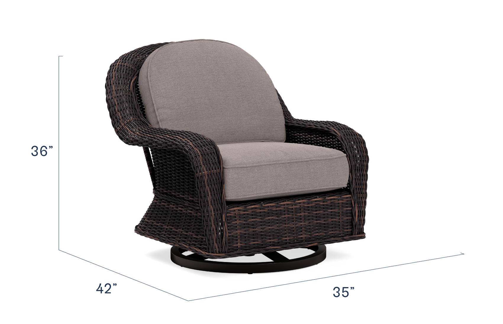 Wicker swivel rocking chair deals