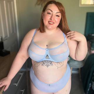 Curvy Kate Victory Side Support Balcony Bra Periwinkle Blue as worn by @curvy_crazy_cute