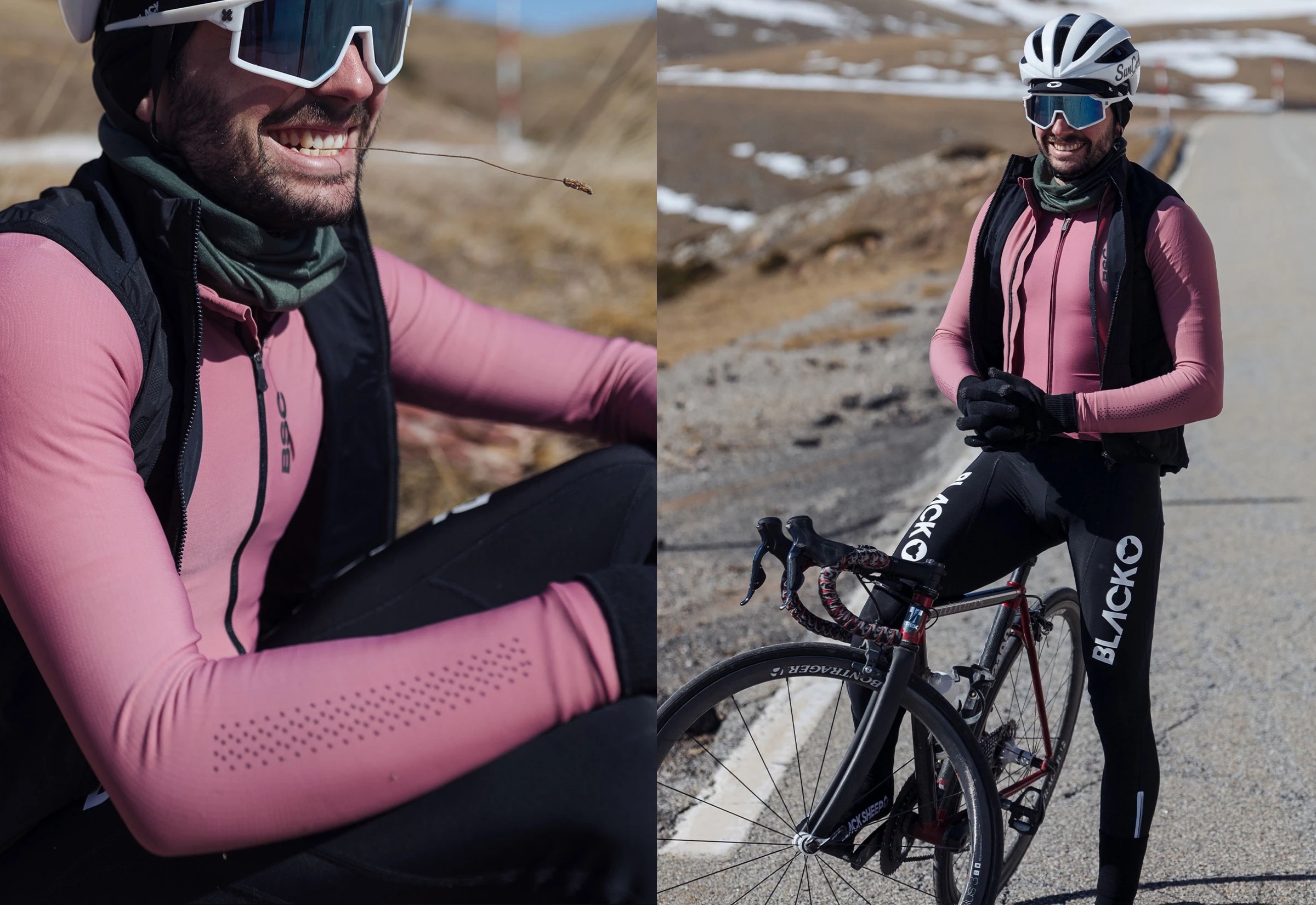 Black Sheep Cycling Elements Thermal サイクルジャージ - Rose | CYCLISM