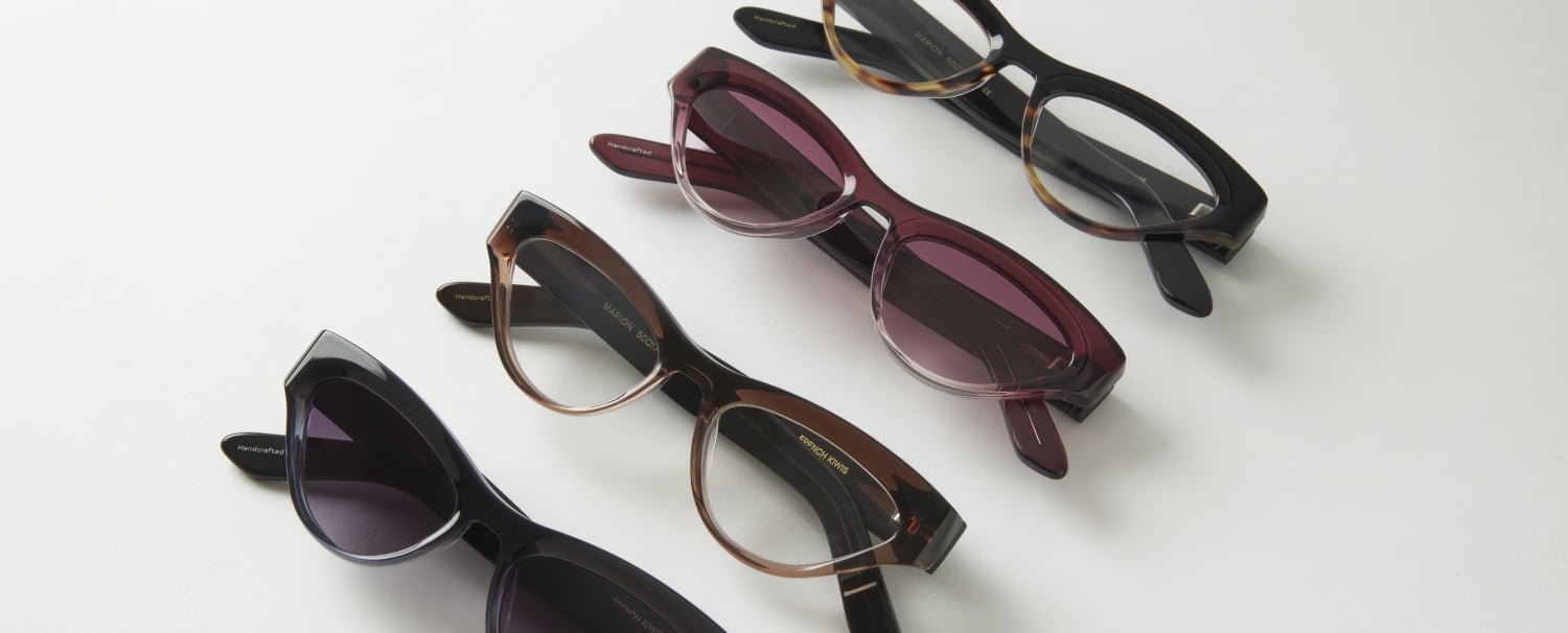 Photo Details of Marion Gradient Burgundy Reading Glasses in a room
