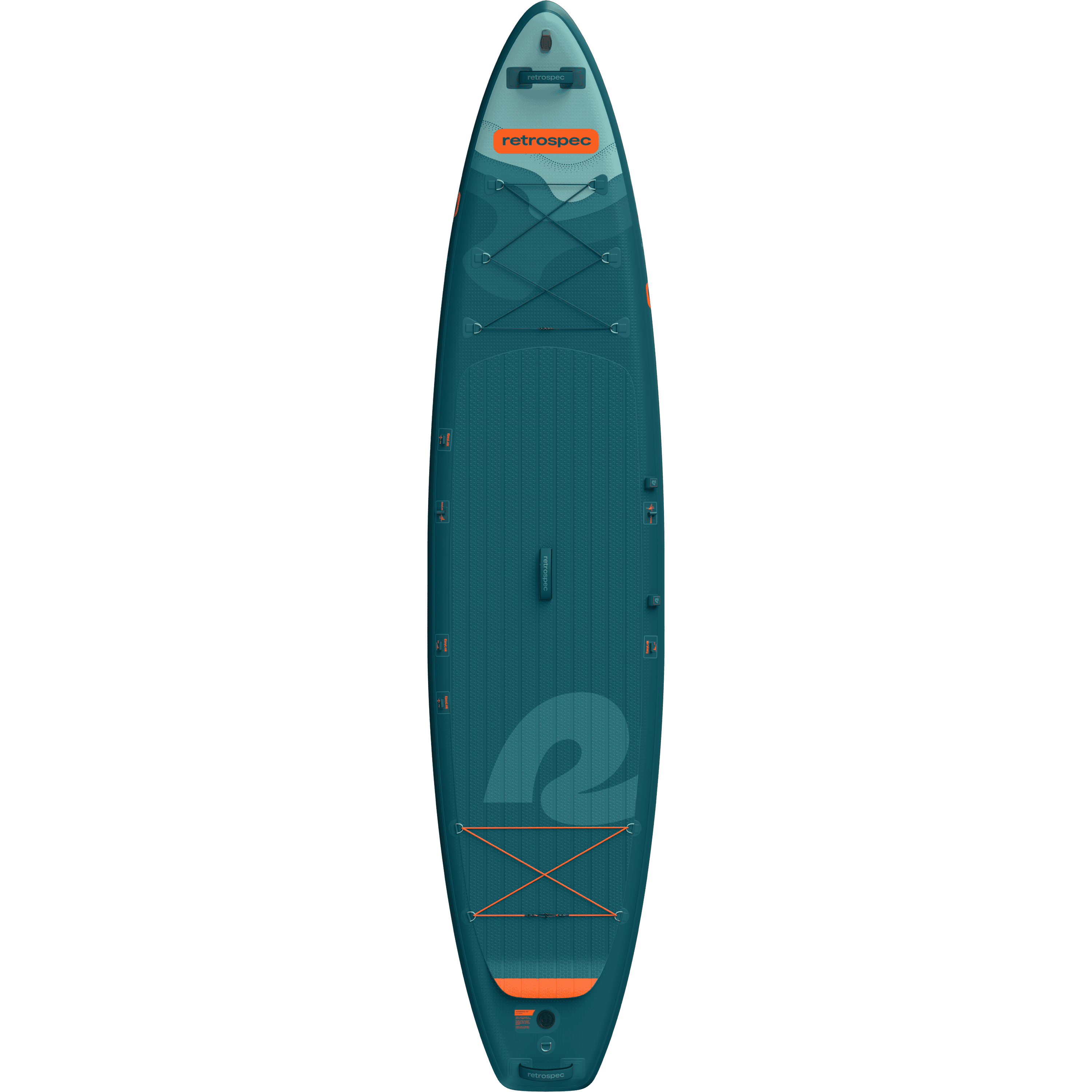 The Weekender Tour XL Inflatable Paddle Board in Blue with orange accents.