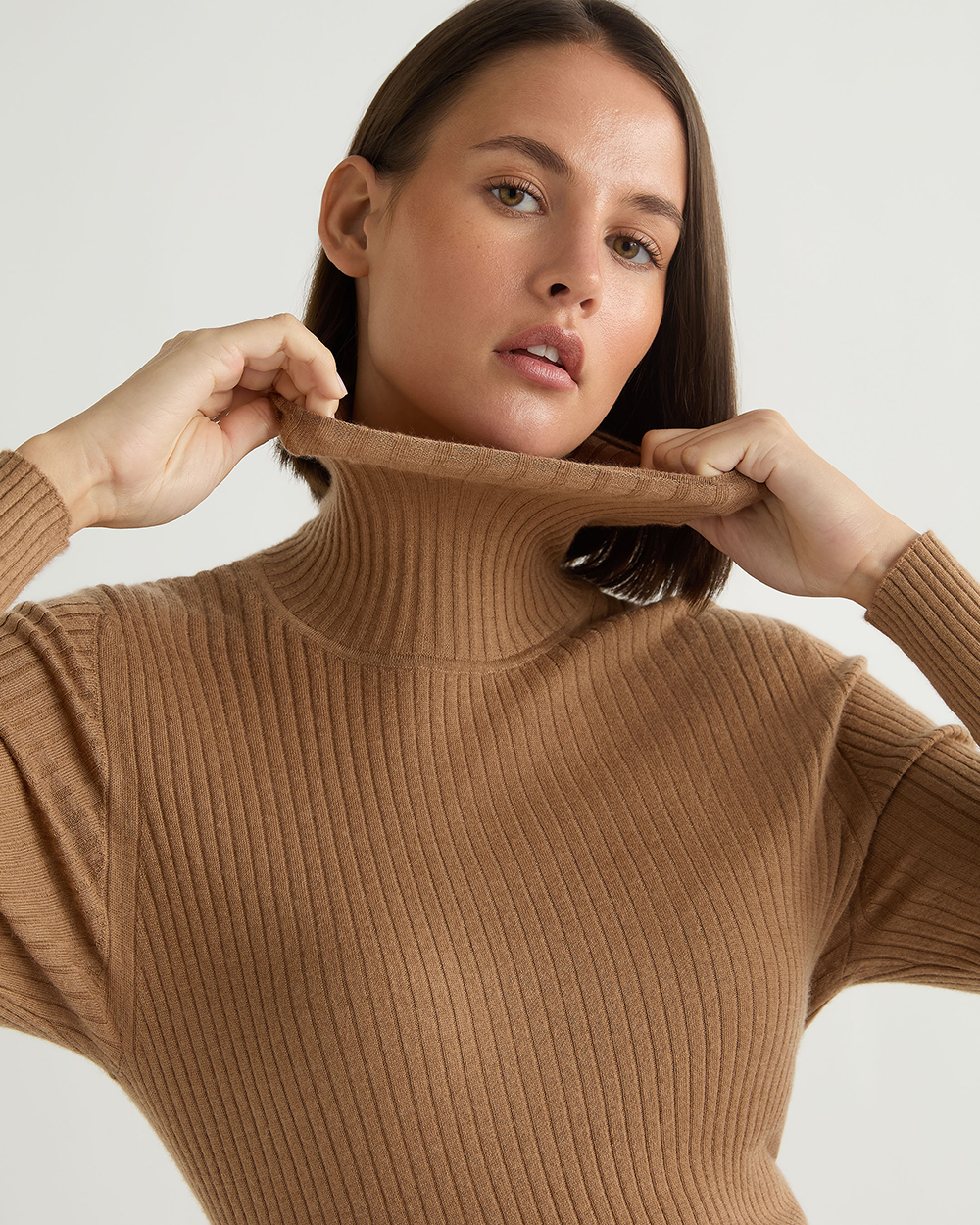 Tan roll neck jumper womens online