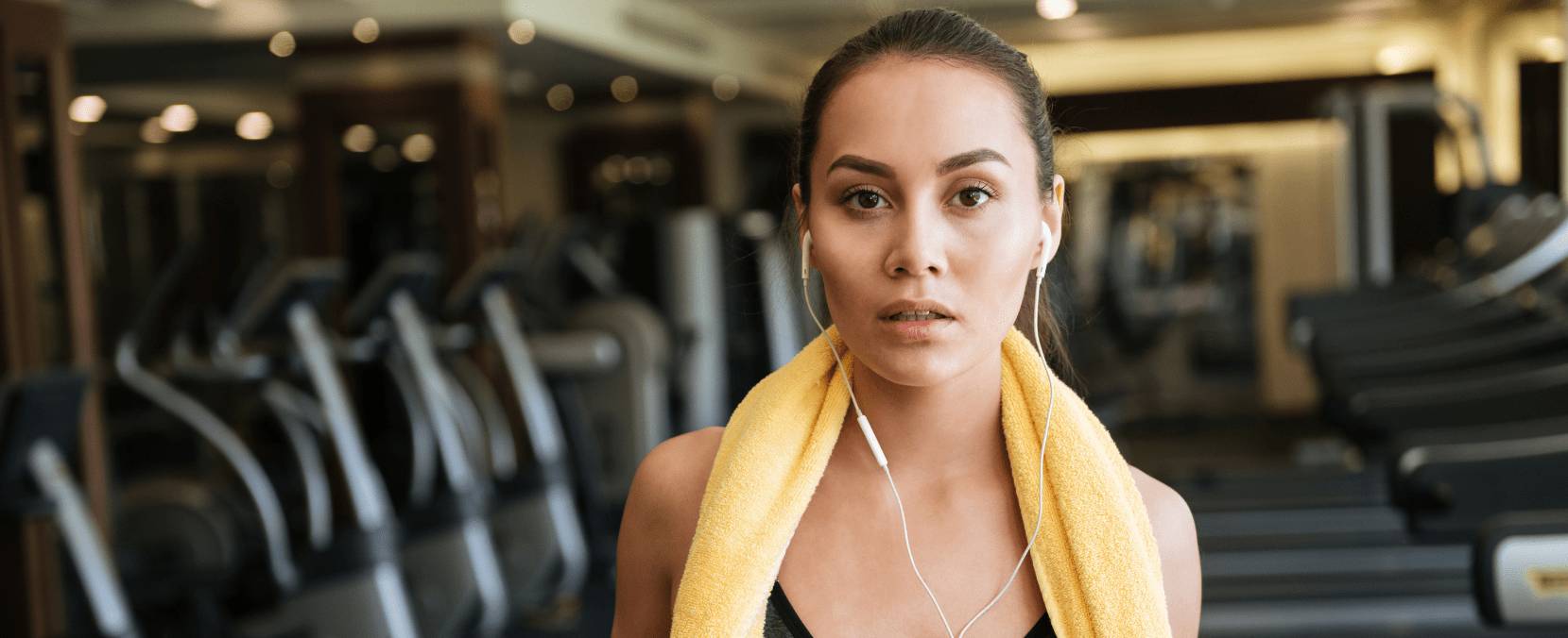 Healthy Skin from U Perform - Lady at the gym with really healthy skin