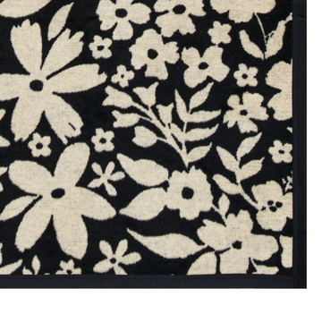 Midnight Floral Blanket