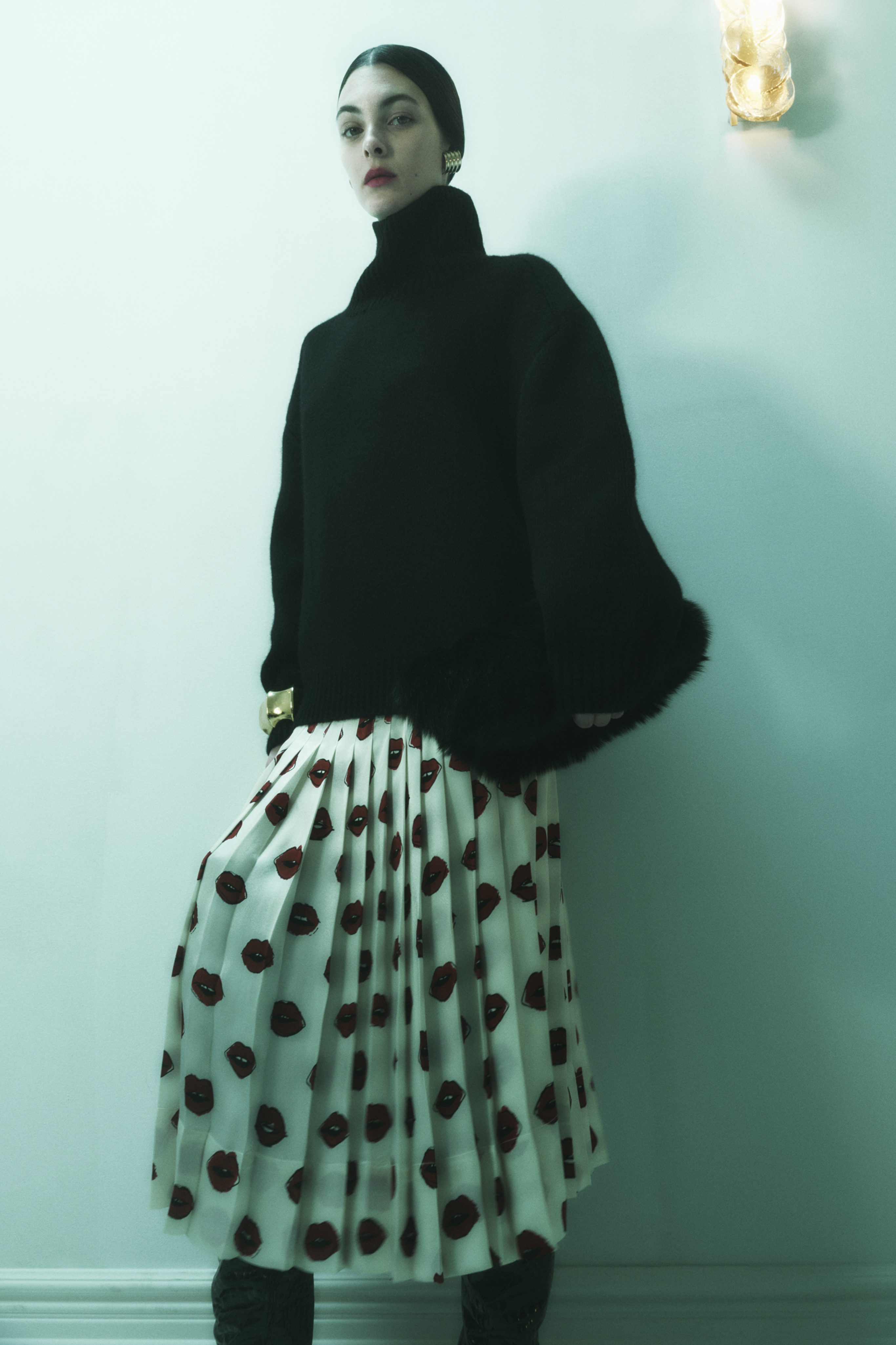 Khaite polka dot clearance skirt