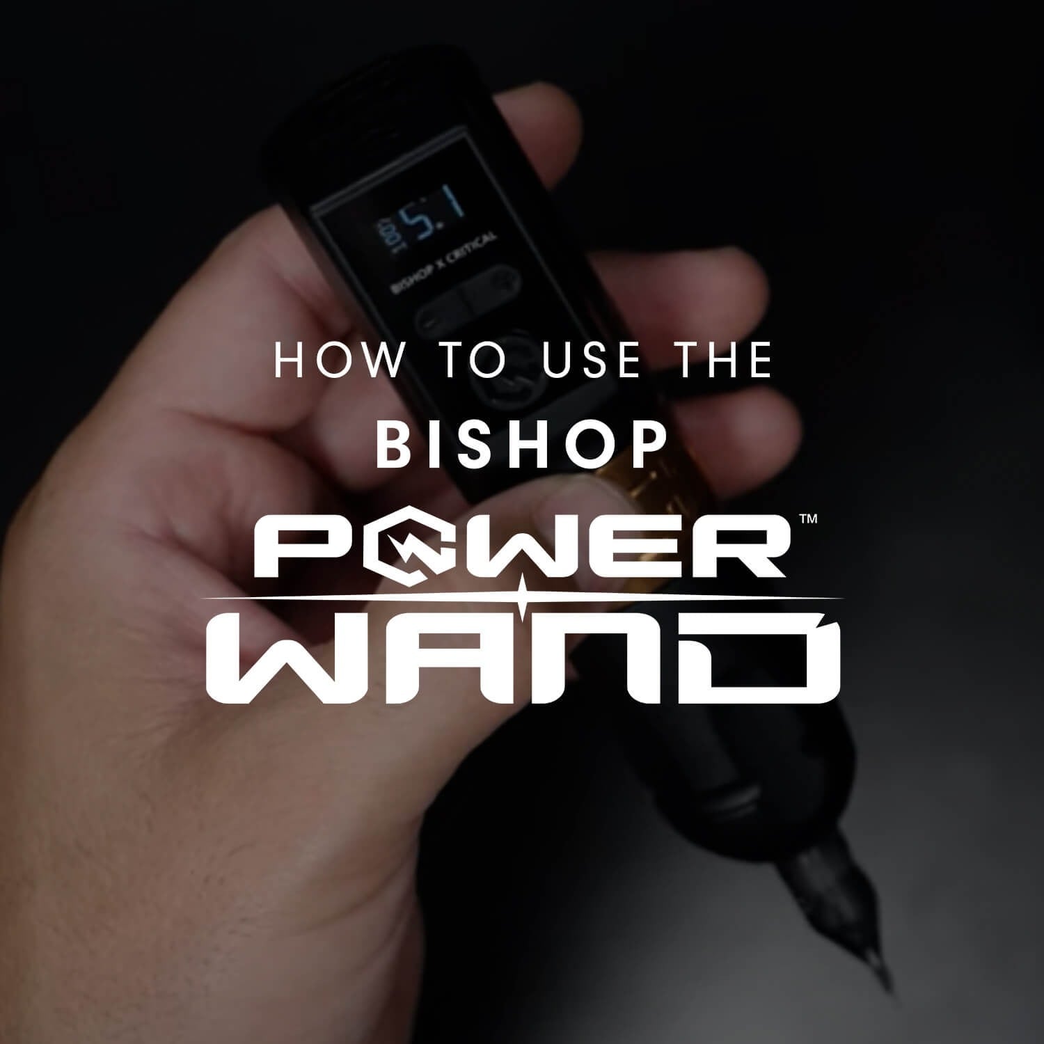 Bishop Power Wand Tattoo Machine with RCA Snap Back