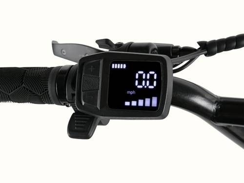 Close-up of the Joe Rev BMX Electric Bike's display screen.