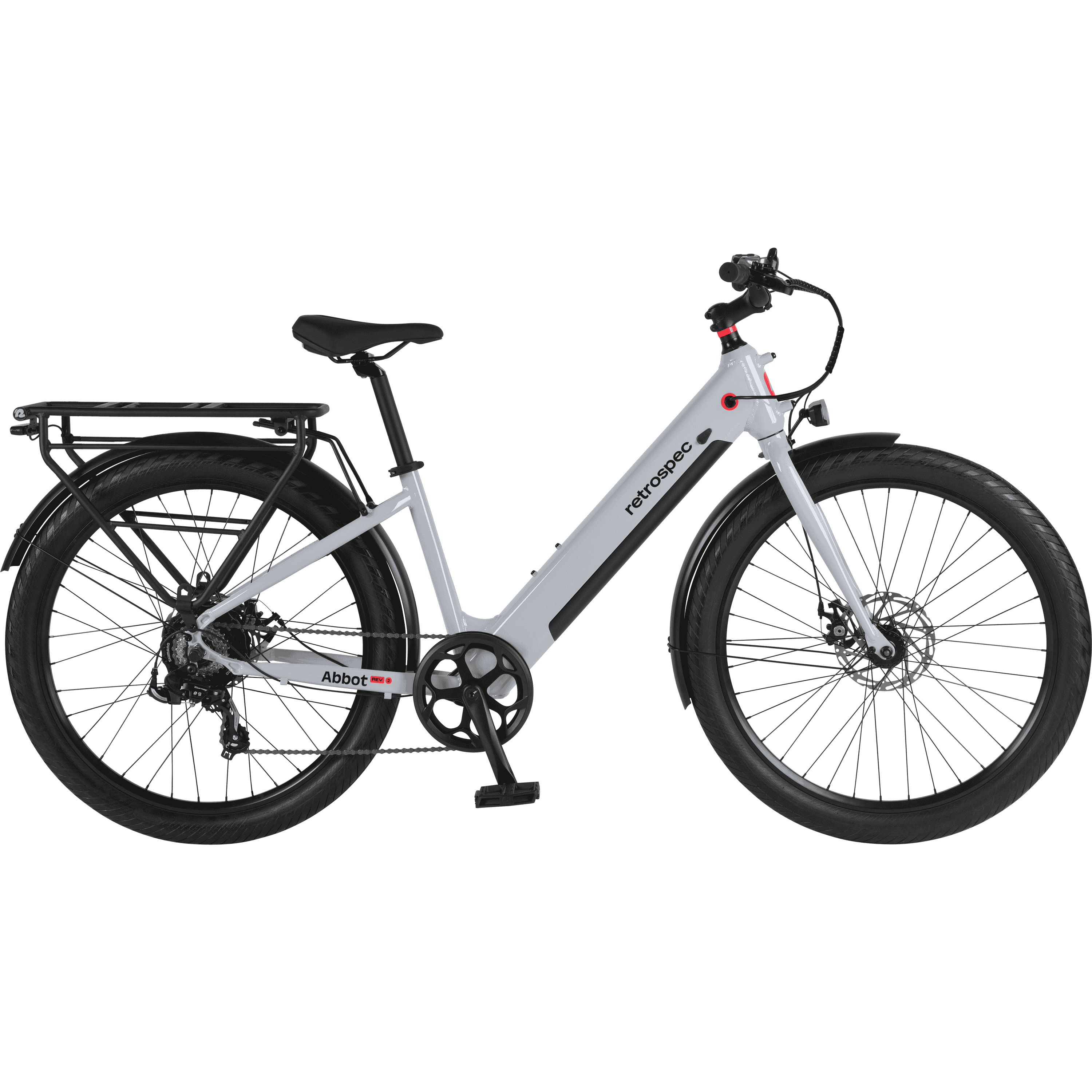 The Abbot Rev 2 in gray with no background.