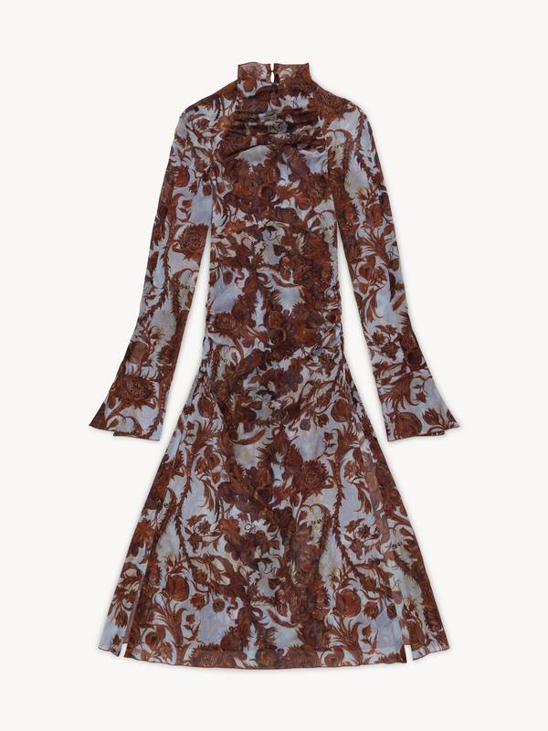 Serpent Dress Wildflower Emboss Blue