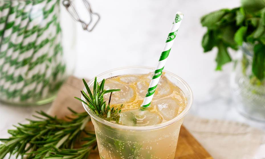 Best Jumbo Green Swirl Paper Straws 8 x 200mm