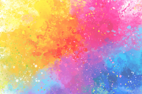 Neon rainbow splatter image - menopausal dryness guide