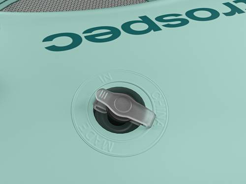 Close-up of closed air valve.