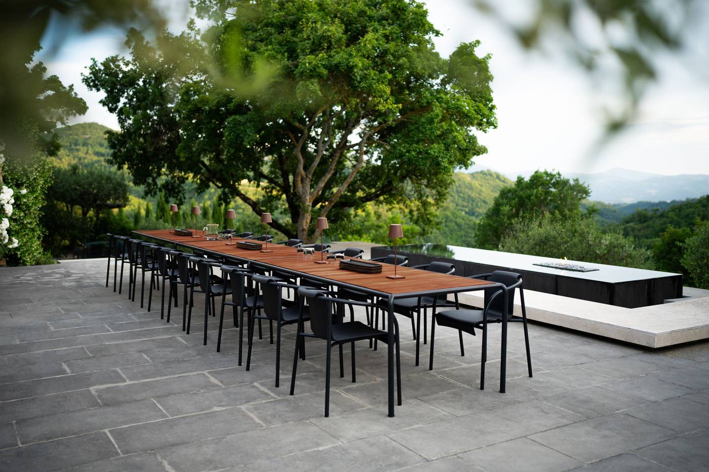 Avanti 10 Seater Outdoor Dining Table - Ash