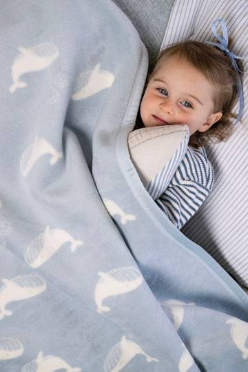 Big Blue Mini Blanket