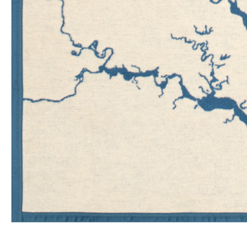 Chesapeake Bay Map Blanket