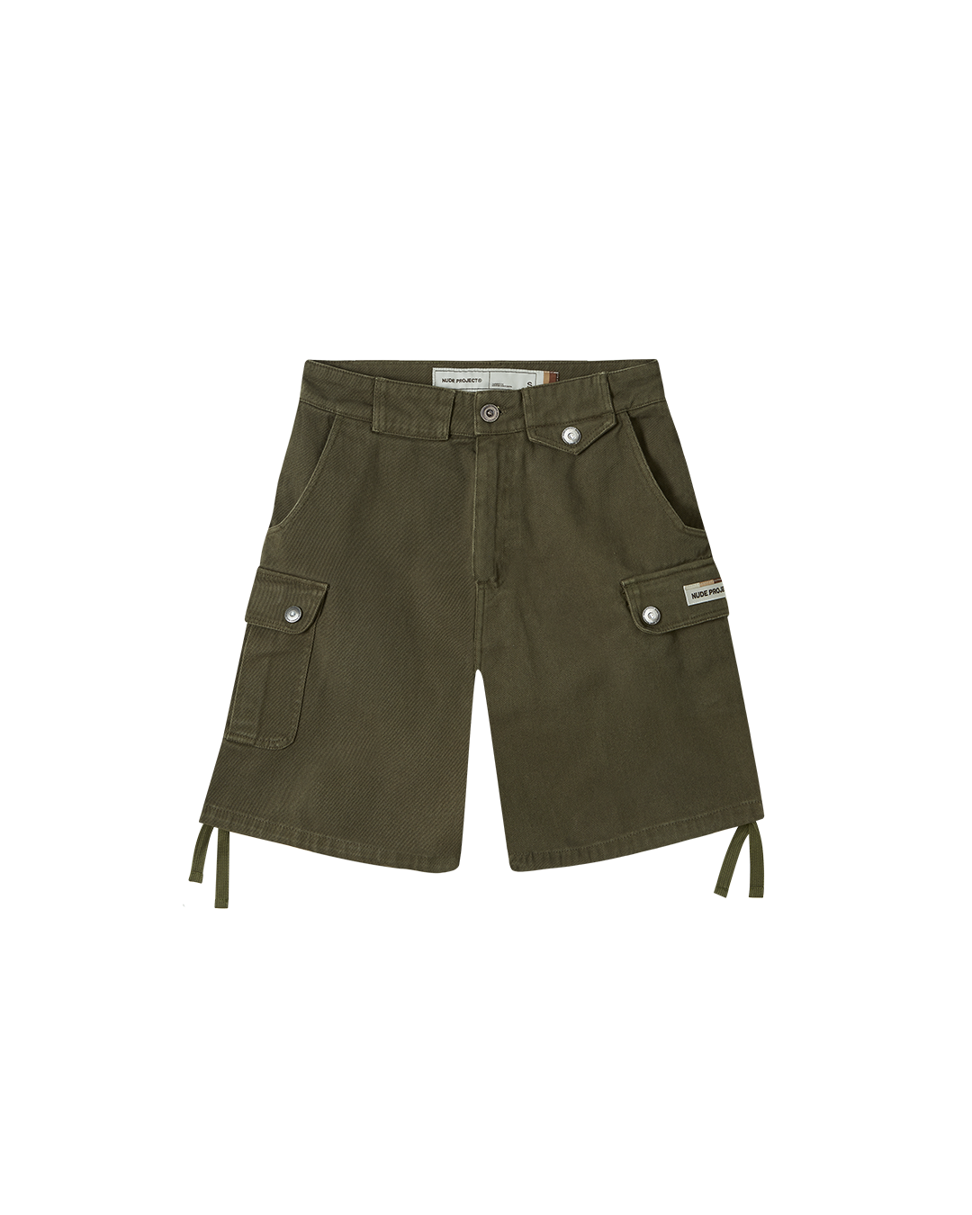 CARGO SHORTS OLIVE GREEN NUDE PROJECT