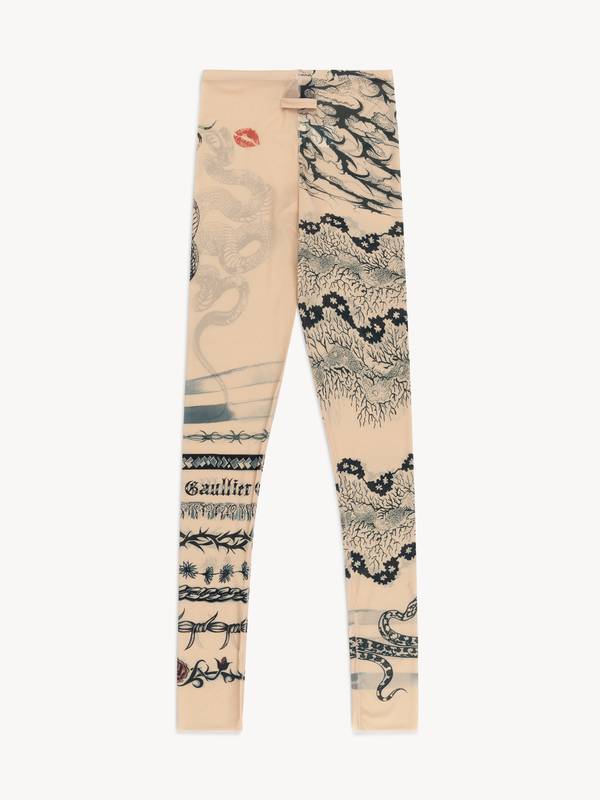 JPG x KNWLS Trompe-l'oeil Tattoo Leggings