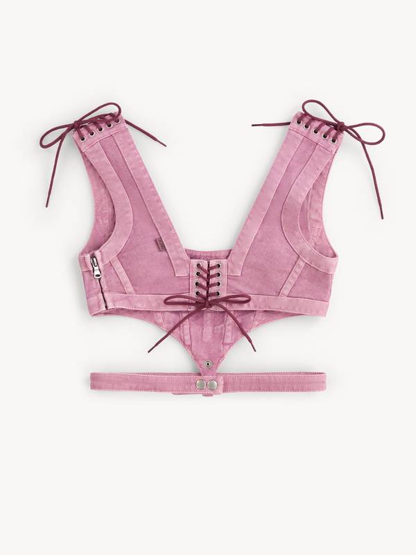 JPG x KNWLS Washed Bustier