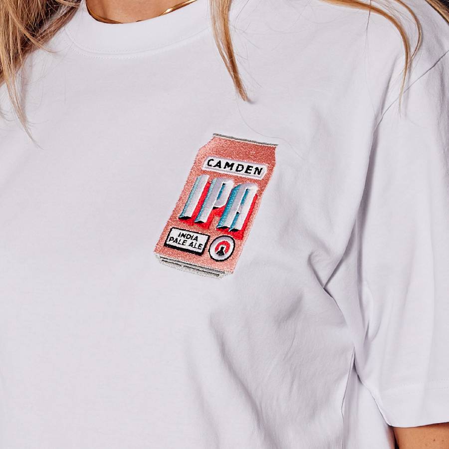 Camden IPA Can White TShirt Camden Town Brewery