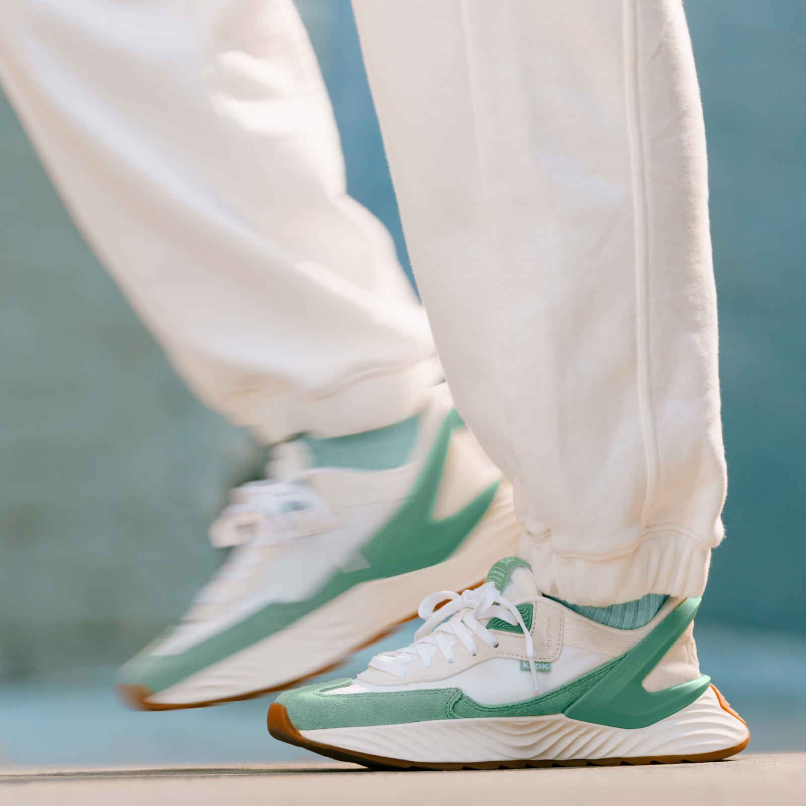 Women's Monaco - White/Iceberg Green