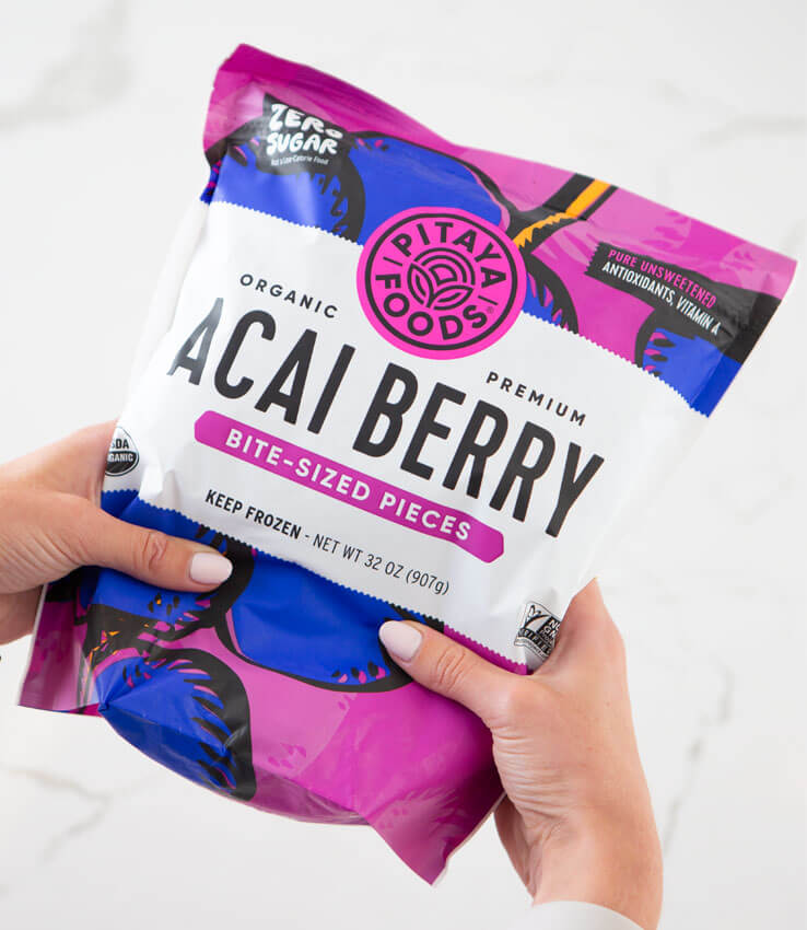 Organic Acai Berry Bite-Sized Pieces 2Lb