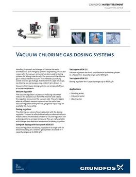 Vaccuperm VGA and VGB, Vacuum chlorine gas dosing systems (Product brochure)