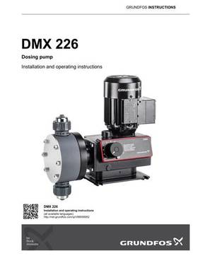 DMX 226, Dosing pump (Installation and operating instructions)
