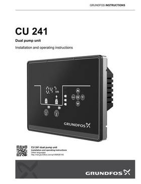 CU 241, Dual pump unit (Installation and operating instructions)