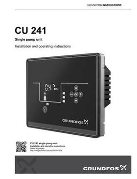CU 241, Single pump unit (Installation and operating instructions)