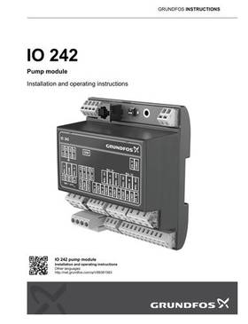IO 242, Pump module (Installation and operating instructions)