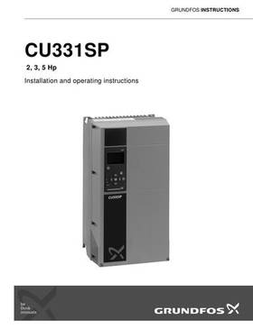 CU331SP (2, 3, 5 Hp) (Installation and operating instructions)