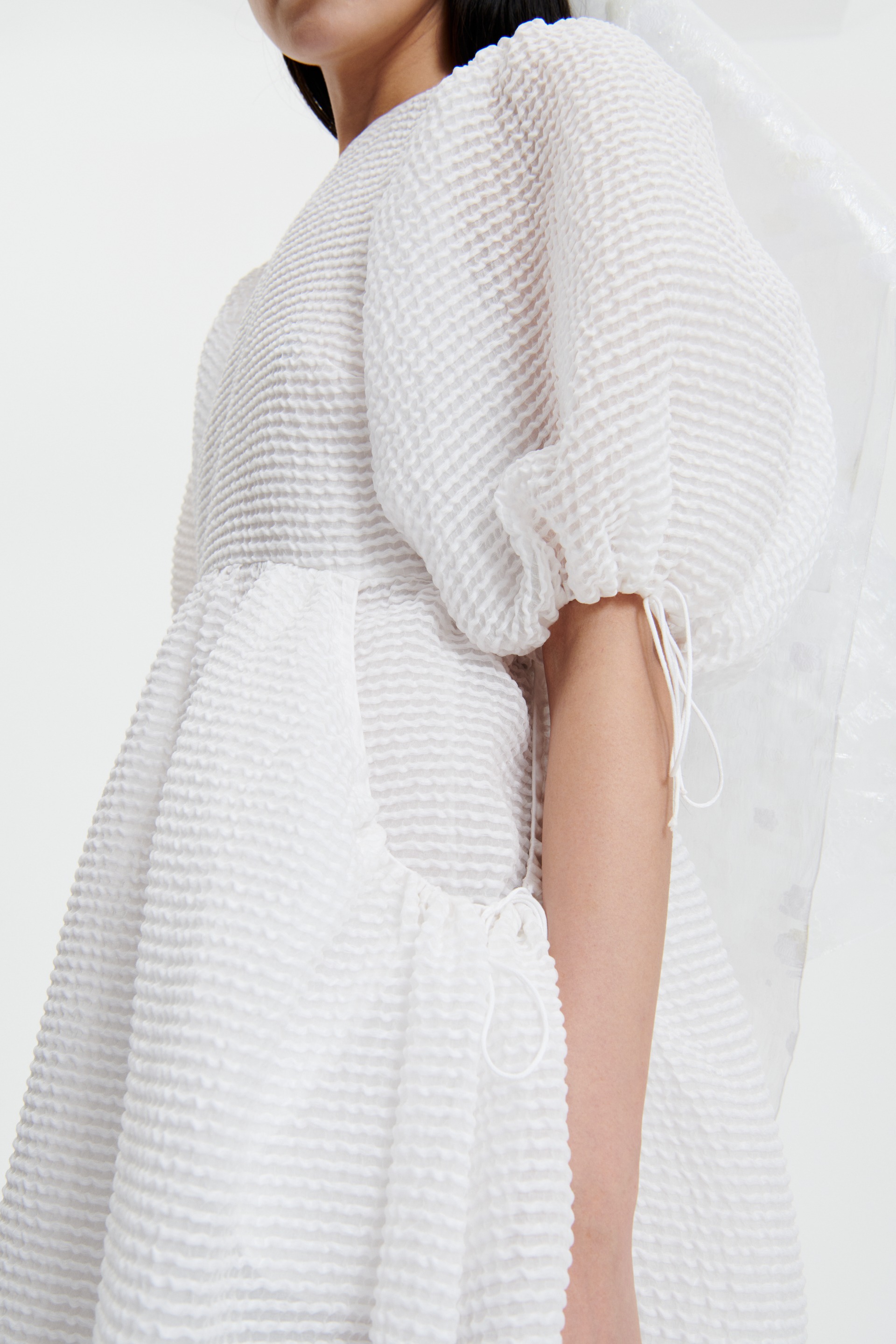 LOLA | DRESS STREAM JACQUARD ECRU BRIDAL 