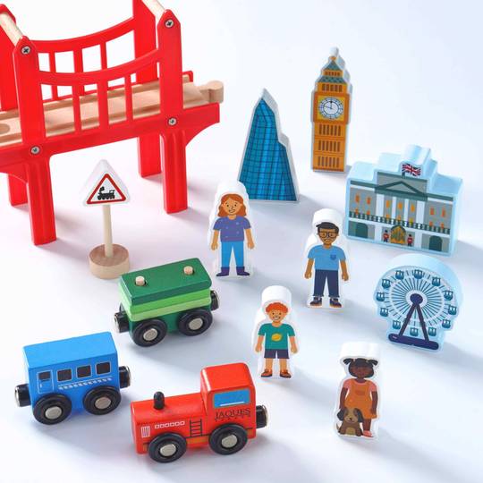 Wooden Train Set - Deluxe