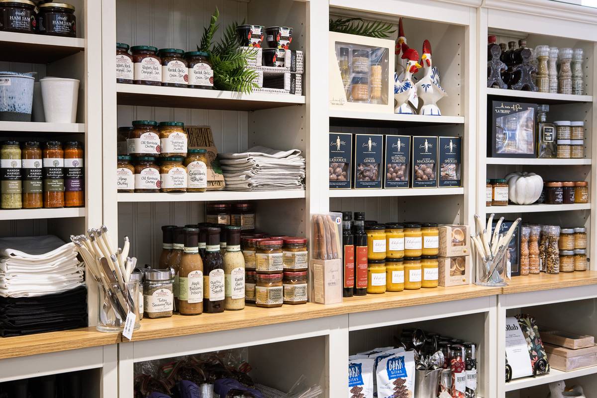 A selection of gourmet food inside the Alfresco Emporium Bundall store.