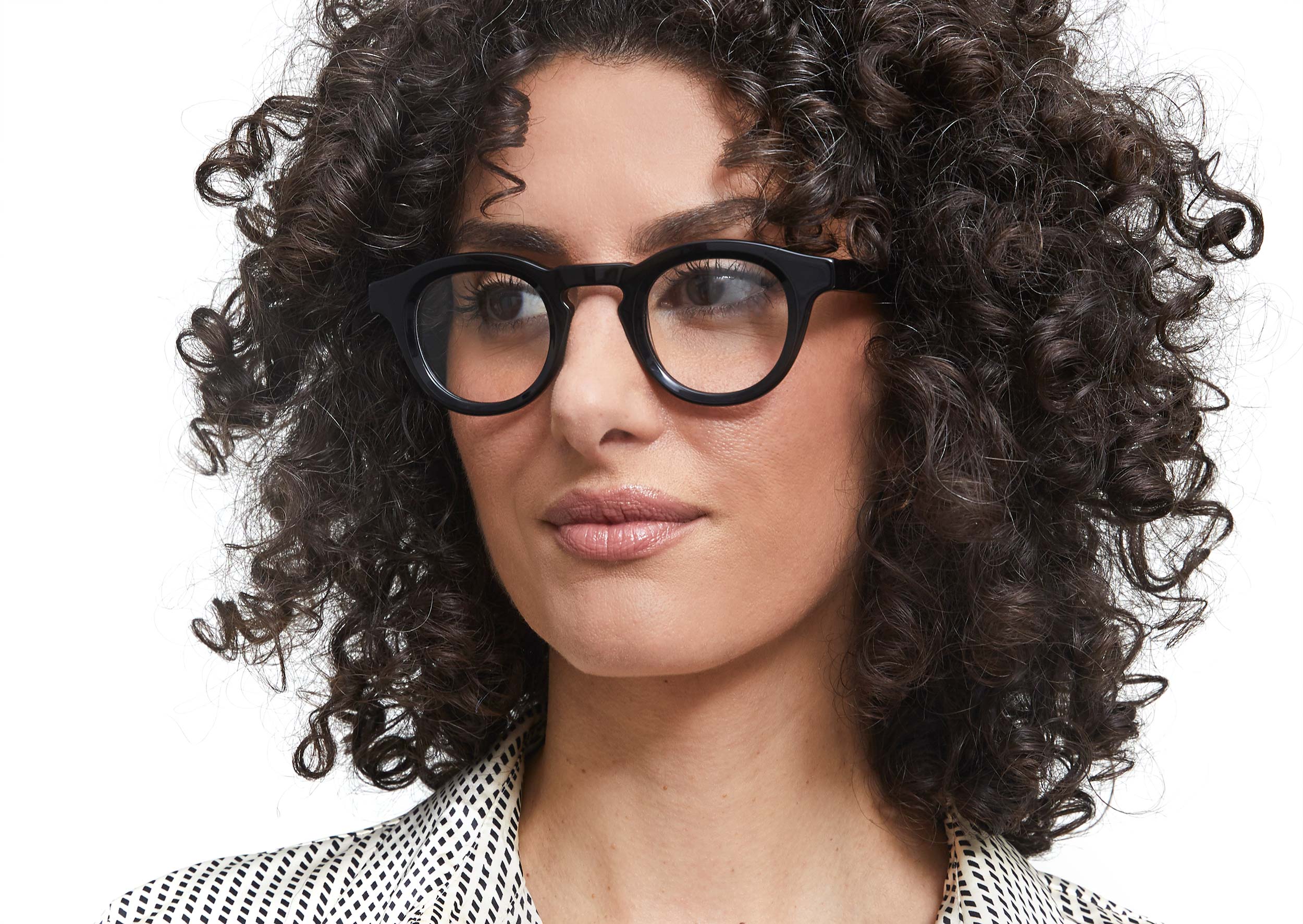 Photo of a man or woman wearing Jude Clear Mocha Reading Glasses by French Kiwis