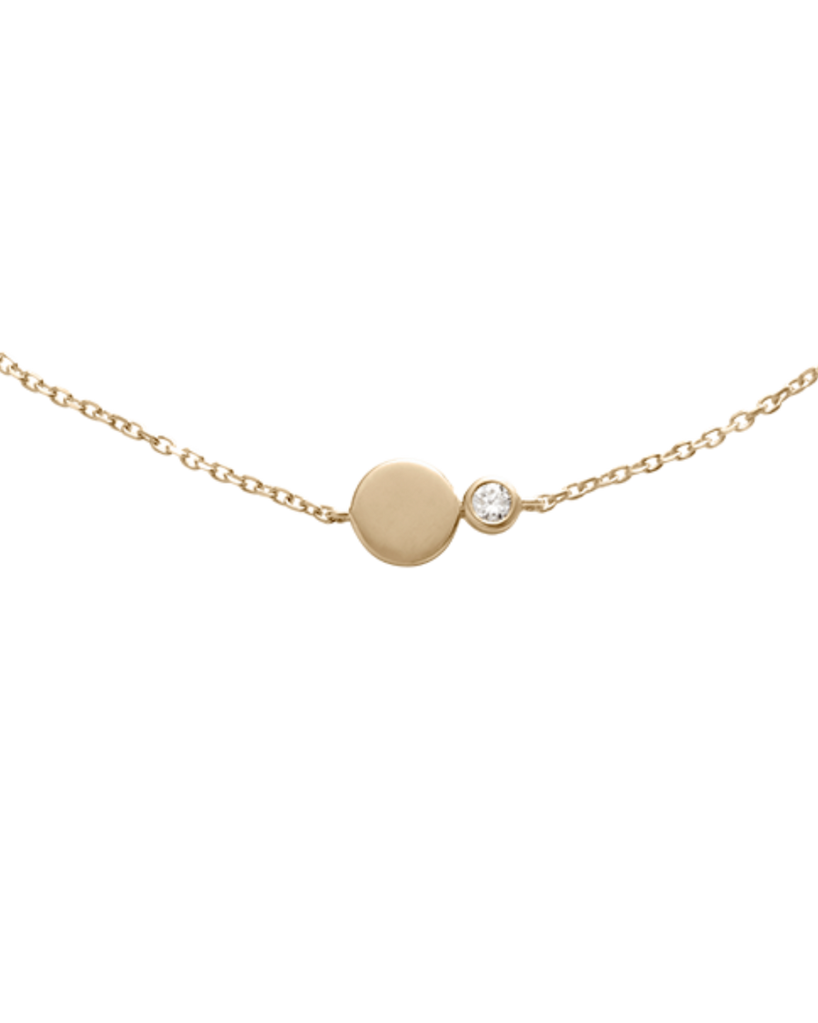 EVERLAST DIAMOND ENGRAVABLE BRACELET (9K GOLD)